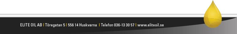 3 Närmare upplysningar om den som tillhandahåller säkerhetsdatablad Leverantör EliteOil AB Granitvägen 4 553 03 Jönköping Telefon +46 (0)36 133057 Email info@eliteoil.se 1.