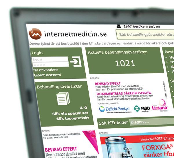 PRODUKTANNONSERING Sveriges mest besökta webbplats för läkare i
