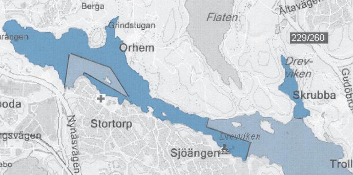 Magelungen Redskap: 10 redskap varav max 5 st mjärdar, resten håvar. Färdväg: Nynäsvägen, sväng av mot Ågesta. Telekarta sid 70. väster om Ågestabron.