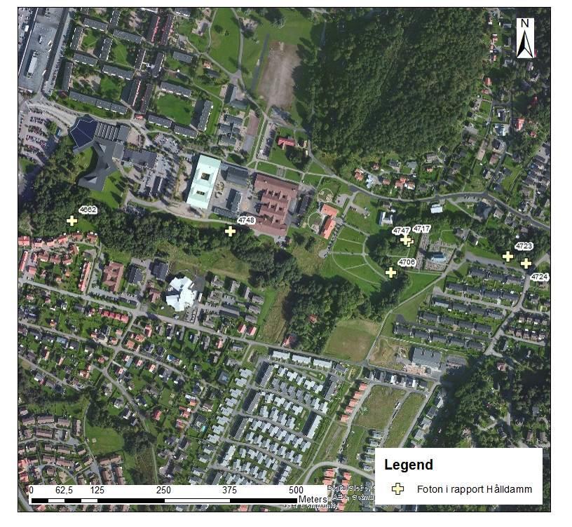 16 (30) Figur 15 Fotopunkter av bilder redovisad i rapporten Status Hela bäcken har en aktiv erosion, emellanåt mycket aktiv men med några lugnare partier.