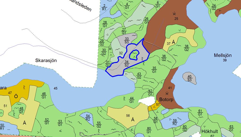 Skifte Skifte 0 Avdelning 34:0 skogsmark, karta: 156650 koord: 6821 Allmänna Beskrivningskoder Rangordning Skala 1/10000 Delvis Visar-% 3,28 Skifte Skifte 0 Fd inäga Gallprio - Avdelning 34:0