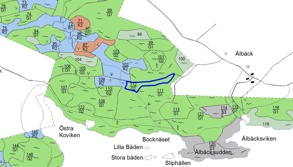 Skifte Skifte 0 Avdelning 112:0 skogsmark, karta: 156650 koord: 8210 Allmänna Beskrivningskoder Rangordning Skala 1/10000 Olikåldrigt Visar-% 3,00 Skifte Skifte 0 Dikat Gallprio - Avdelning 112:0