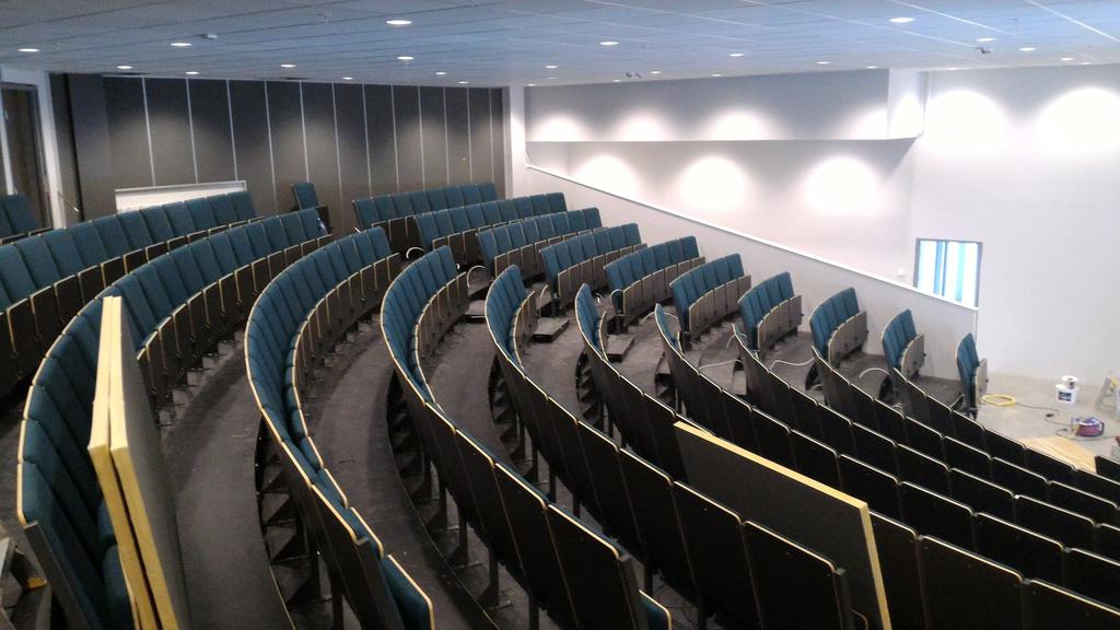 när det handlar om nyproduktion så väl som renovering av gamla hörsalar.