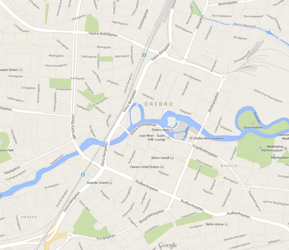 Alla region- och stadsbussar på Östra Bangatan har hållplatser inne på Resecentrum.