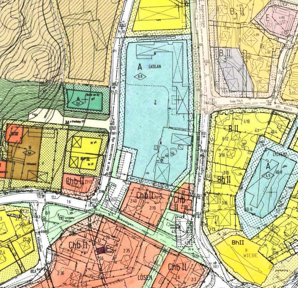 Tomtindelningen var enligt äldre lagstiftning obligatorisk att upprätta för att kunna bilda fastigheter inom kvarter med stadsplan.