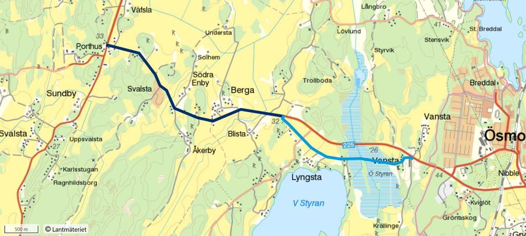 PROTOKOLL Sida 12 Ett alternativ är att kommunen bekostar en gång- och cykelväg längs