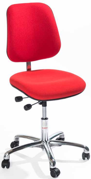 Fotkryss, aluminium, 610 mm OFFICE stol med högt ryggstöd Modell nr.