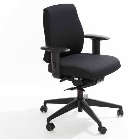 office Office LUX stol En praktisk och komfortabel kontorsstolserie - till den som gärna vill ha lite extra komfort.
