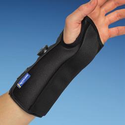 mellanhandsfrakturer, ligamentsskador eller där full handledskontroll behövs.