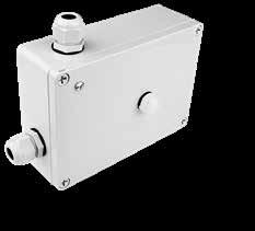 Extern sensorbox för överkoppling EXT IW-SEN TW M25 2x5x4 mm 2 Sensorboxen har anslutning för 5-ledad DALI-kabel till en armatur och 3-fasig överkopplingsledning,