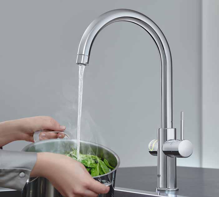 KÖKSINNOVATIONER INTEGRERAD VATTENKOKARE GROHE Red Duo, M-size GROHE nr.: 30 327 001 13.999 kr.