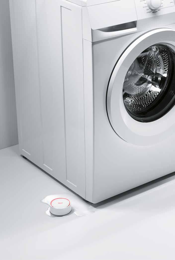 VATTENSÄKERHETSSYSTEM GROHE SENSE OCH GROHE SENSE GUARD GROHE Sense - en smart vattendetektor som registrerar oönskat vatten i din bostad Den upptäcker läckor under diskhon eller tvättstället,