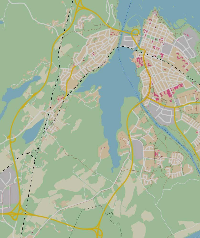 PLANPROGRAM FÖR SKAVEN OCH DELAR AV januari 0 rev juli 0 Gatunät, Trafik Planområdet gränsar i nordväst till järnvägen,