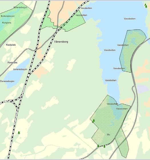 grönstruktur och en långsiktigt god hushållning med grönområdena i tätorten.