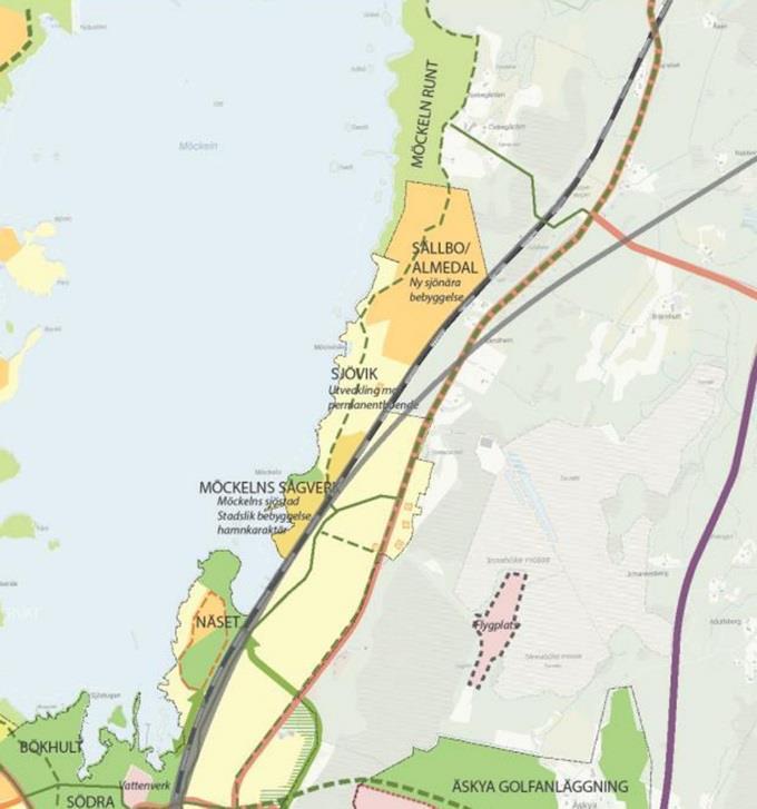 2017-07-05 7(20) Utsnitt från gällande översiktsplan från 2016 Gällande detaljplaner Området är planlagt i detaljplan 065-P94/1 (D41), som industripark samt lokalgata/slänter/natur.