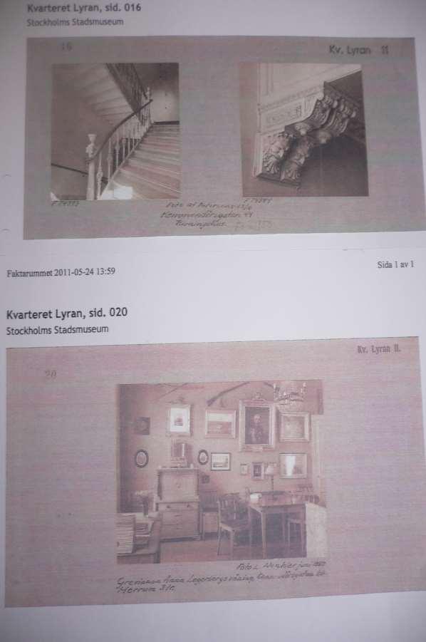 Foton av trapphuset och lägenheten på tre