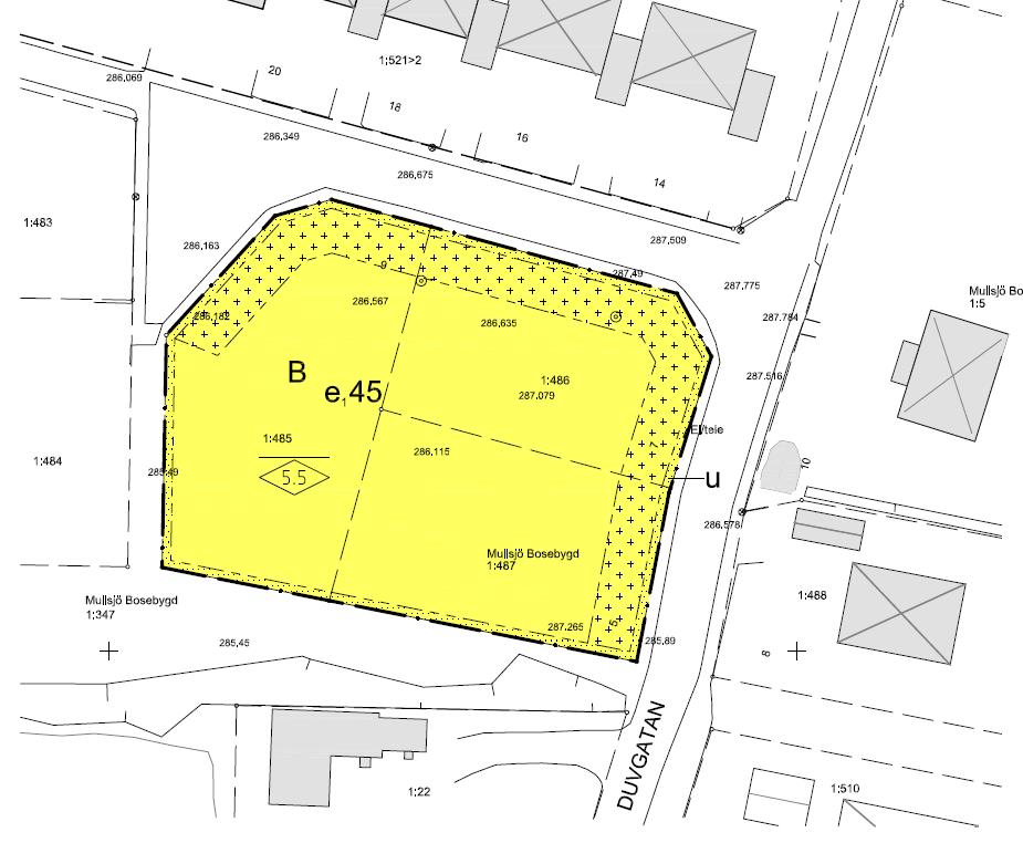 SAMMANFATTNING Detaljplanen upprättas med standardförfarande. Planen syftar till att möjliggöra uppförandet av bostäder i form av tio marklägenheter som inryms i tre radhus.