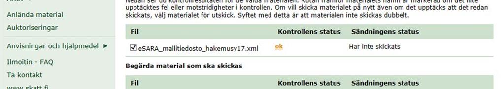 Skicka in en felfri