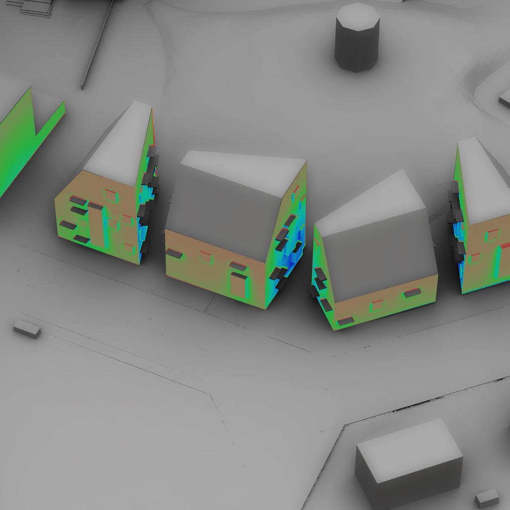 Such assessment is based on the Daylight Factor availabity on the same facade (that is shown in below left image).