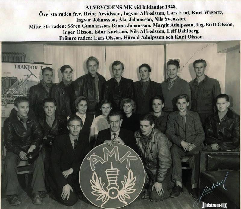 Älvbygdens MK bildades 1948 Laget som körde för klubben kallades Trossarna. En av deltagarna, Raimond Sigvardsson, var uttagen att köra för Sverige i lag-vm.