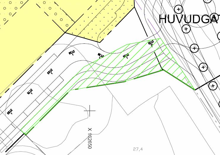 Bollmora 1.94. Detta innefattar även området rastrerat med grönt på kartan nedan som idag hör till fastigheten Järnet 7 och ägs av Skanska.