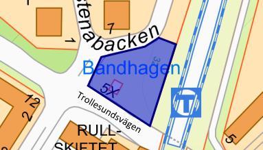 4 av 17 1 Inledning 1.1 Bakgrund och förutsättningar Fastigheten Örby 4:1 ligger i Bandhagen i Stockholm, strax väster om Bandhagen tunnelbanestation, se Figur 2 och Figur 3.