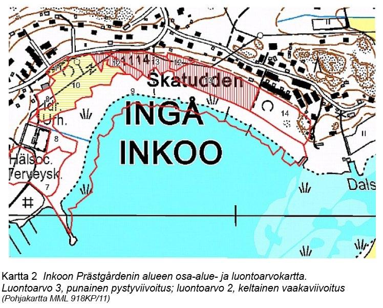 Naturmiljön Enligt den naturutredning som Luontopalvelu Vanamo utarbetade år 2012 beträffande naturtyper och häckande fågelbestånd är lunden i planområdets norra ända och ett lundartat,