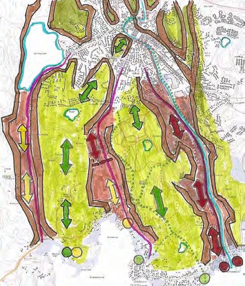 Att just Ronneby stad behållit sin roll som centralort menar många beror på Ronnebys speciellt goda landskapsförutsättningar med sitt skyddade handelsläge vid Ronnebyån ett stycke in från kusten.