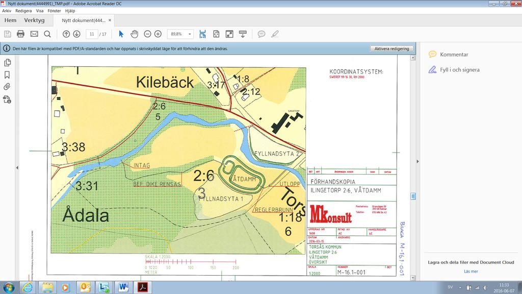 BESLUT 2016-06-08 Sid 6 (7) Bilaga 1 - Kartbilaga Karta 1 över planerad