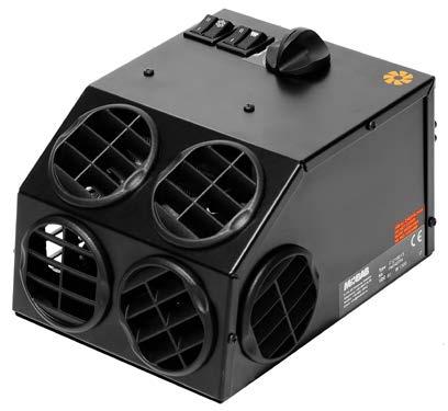 Exempelvis som förvärmare i ventilationsaggregat eller som reglering av rumstemperatur och uppvärmning av fordonshyttar.