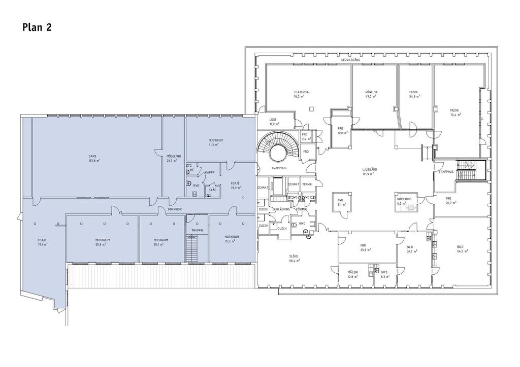 PLAN 2, HUS B