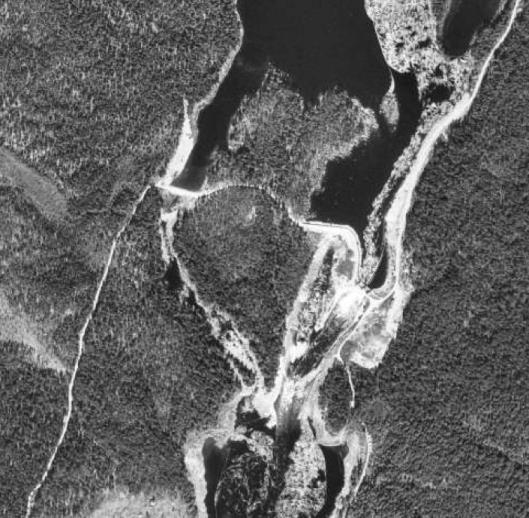 1960-tal; regleringsdammen fanns innan kraftverket byggdes.