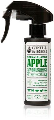 Grill & BBQ-såser i Spray-flavorflaska Spray-flavor är en färdig marinad i sprayflaska för grill eller ugn. Enkelheten med sprayflaskan ger oändligt många användningsområden.