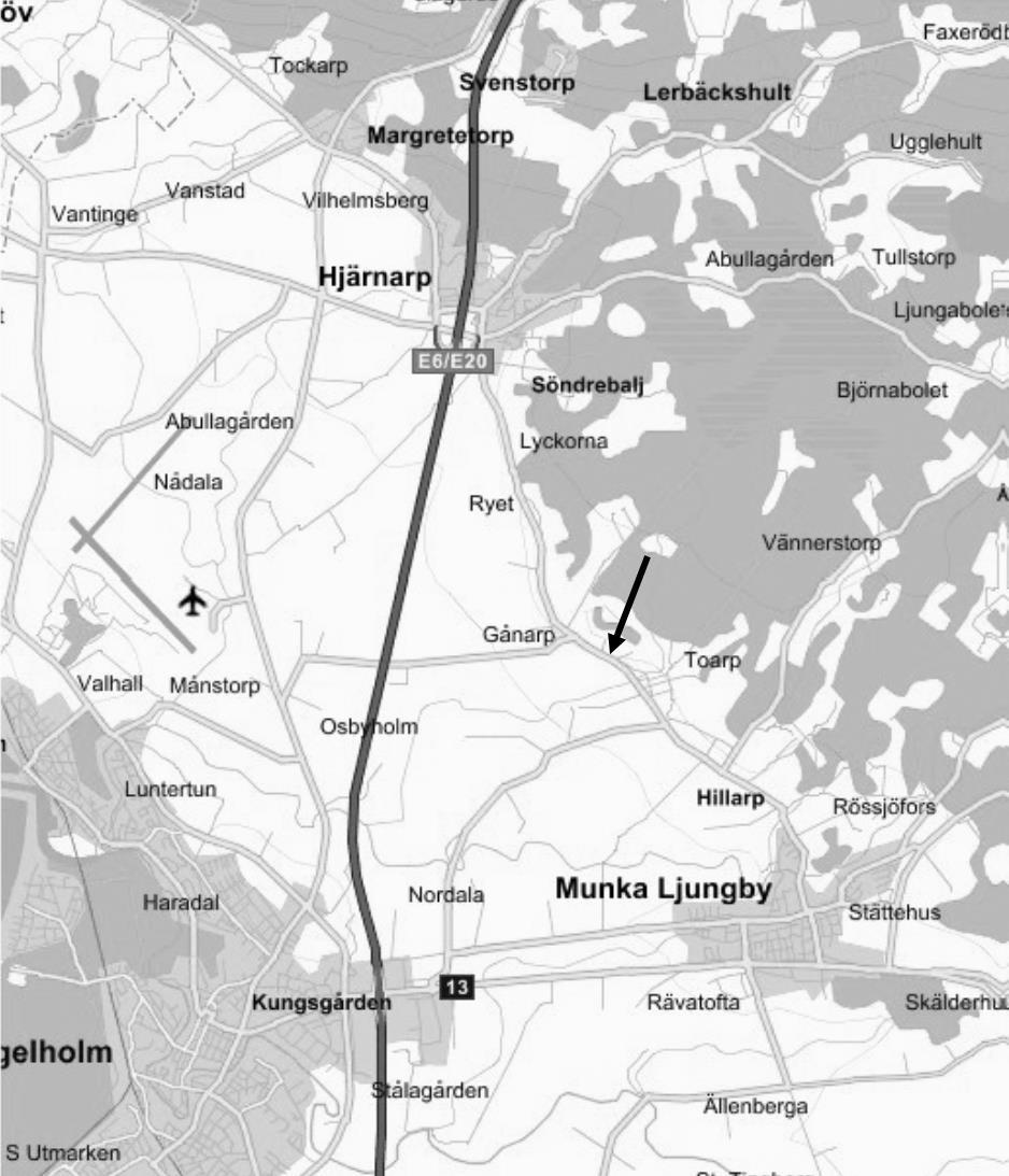 VÄGBESKRIVNING OBS Bron mellan Munka-Ljungby och Tåstarp är avstängd, följ orange