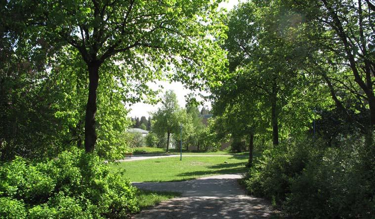 6. DYVIGEPARKE STORLEK: Ca 0, Ha KARAKTÄR: Parkkvarter SOCIALA VÄRDE: Grön oas, sitta i solen, ro
