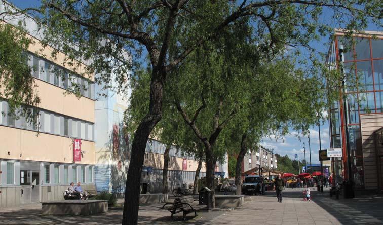 . TESTAGÅGE STORLEK: Ca 0,6 Ha KARAKTÄR: Parktorg SOCIALA VÄRDE: Evenemang, folkliv, promenader, sitta i solen, torghandel. Bevara och utveckla platsens karaktär av centrumpunkt, mötesplats, parktorg.