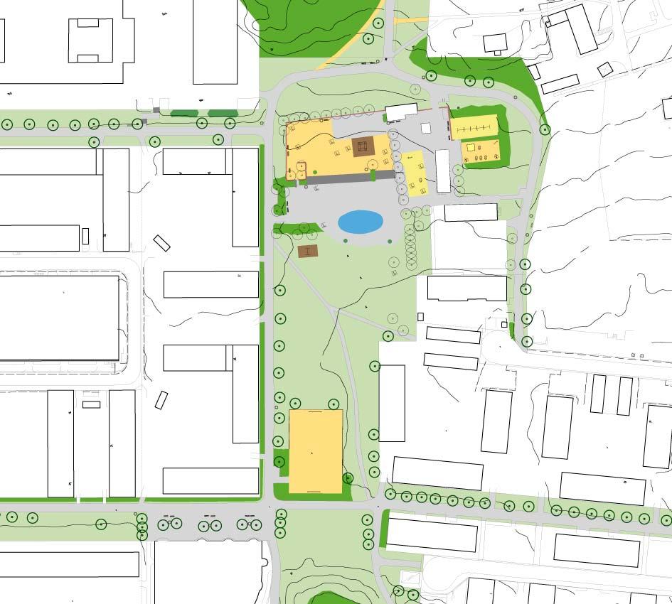 Bollplan Svinningegången Spångaby ligger i en kulturmiljö med kulturhistorisk värdefull bebyggelse. Parken ligger i en solig södersluttning och är en stor parklek med många lekvärden.