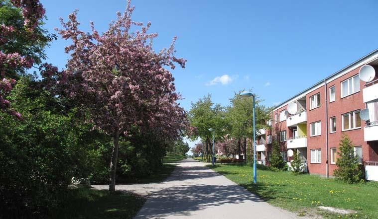 AALYS På våren är platsen tilltalande med all äppelblom i vitt och rosa.