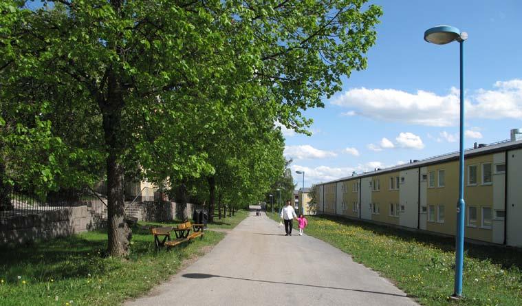 7. DYVIGEGÅGE STORLEK: Ca 0,5 Ha KARAKTÄR: Parkstråk SOCIALA VÄRDE: Promenader Bevara och utveckla nuvarande karaktär och värden.