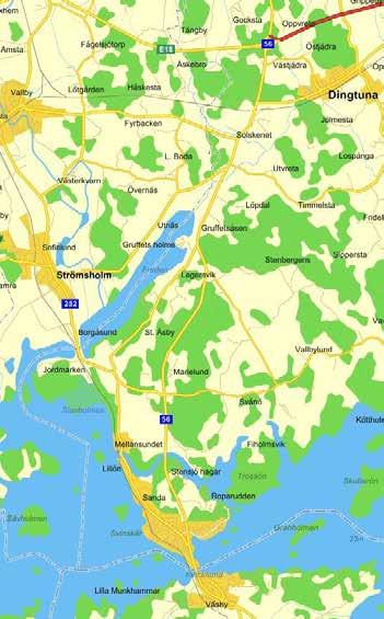 Inledning Projektbakgrund Väg 56 Kvicksund-Västjädra finns med i den nationella planen med planerat genomförande år 2016-2018.