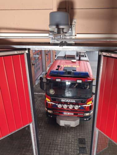 Normal öppningstid för denna typ av montage av vikport ligger på ca 12 sekunder med en körbar öppning på ca 8 sekunder. Kraven på överutrymme kan minskas genom specialapplikationer.