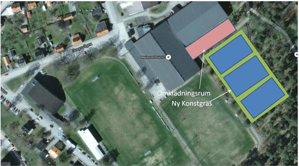 12. Konstgräsplan på Vänershof MBK Som utvecklande förening skulle vi vilja erbjuda våra lag att träna ute året runt.