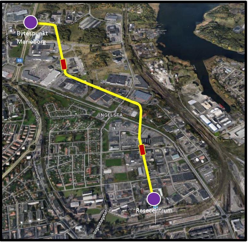 19 (30) Kollektivtrafikstråk Ingelsta I Norrköpings kommuns Översiktsplan för Staden säkrades ett framtida kollektivtrafikstråk genom södra Ingelsta.