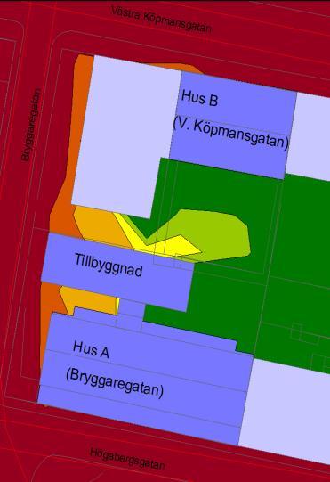 5 INNERGÅRD Det finns förutsättningar att skapa en gemensam uteplats på innergården.