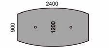Bord med pelare U-MCFSE10, pelarfot 650x650 mm Faner: Ek Vitpigm.