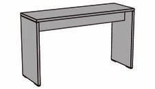 U-MCFSE10 3126 2952 U-M2412-9 U-MCFSE10 6672 6043 multicom bord mötesbro Bordet är i vitlaminat, tjocklek 38mm, 1800x600x1070 mm.