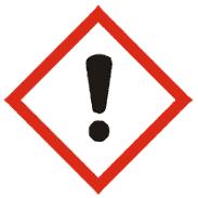 2.2 Märkningsuppgifter Märkning: Förordning (EG) nr 1272/2008 Faropiktogram Signalord : Varning Faroangivelser : H317 Kan orsaka allergisk hudreaktion. H361d Misstänks kunna skada det ofödda barnet.