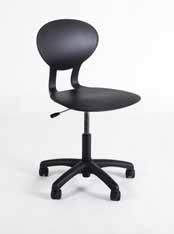 ROCKA 3071 stol stapelbar Stol med sittskal i svart, grå eller röd plast (polyurethan).