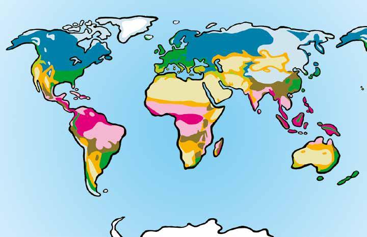 Kapitel 1/5 - Världens klimatzoner - Kopieringsunderlag Världens klimatzoner Vi i Sverige har tre olika klimat.