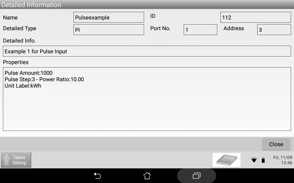 4 Drift Fält Enhet (Unit Lel) Effektförhållnde (Power Rtio) () Förklring Önskd måttenhet som viss på huvudskärmen för intelligent Tlet Controller-ppen i vyn List (List). Exempelvis kwh, m³ o.s.v. Klik på Ändr (Modify) för tt nge måttenhet (upp till 8 teken).